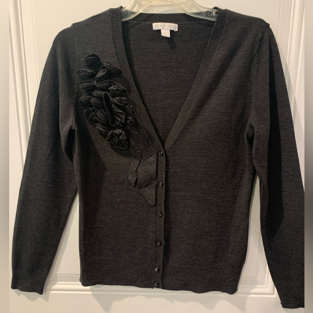 Women's Grey Cardigan Sweater
